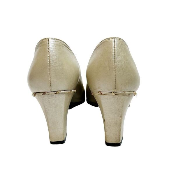 Stuart Weitzman vintage pearl quasar patent pumps size 8.5 - Picture 7 of 16